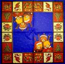 003 Bären Weihnachten - 3-lagig (grün)